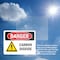 Signmission Carbon Dioxide Danger Sign, Vinyl Decal, 10in W x 7in L, 2PK OS-2PACK-DS-D-710-L-1053 - alternate 7